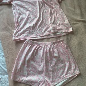 pajama set brand new with tags never worn, soft silk material , loose